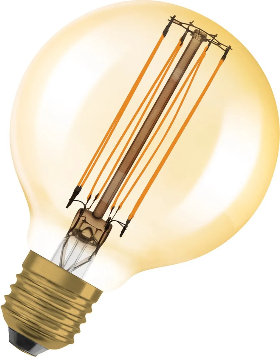Osram E27 LED Globelamp 5.8W Goud 2200K - 4 Stuks