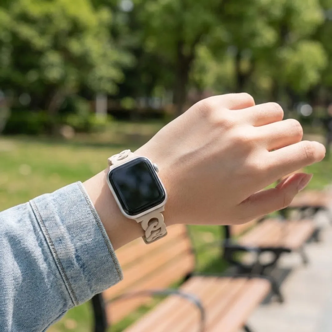 NuveX Abrikoos Horlogebandje Apple Watch 40mm - Ultra Dun Silicone