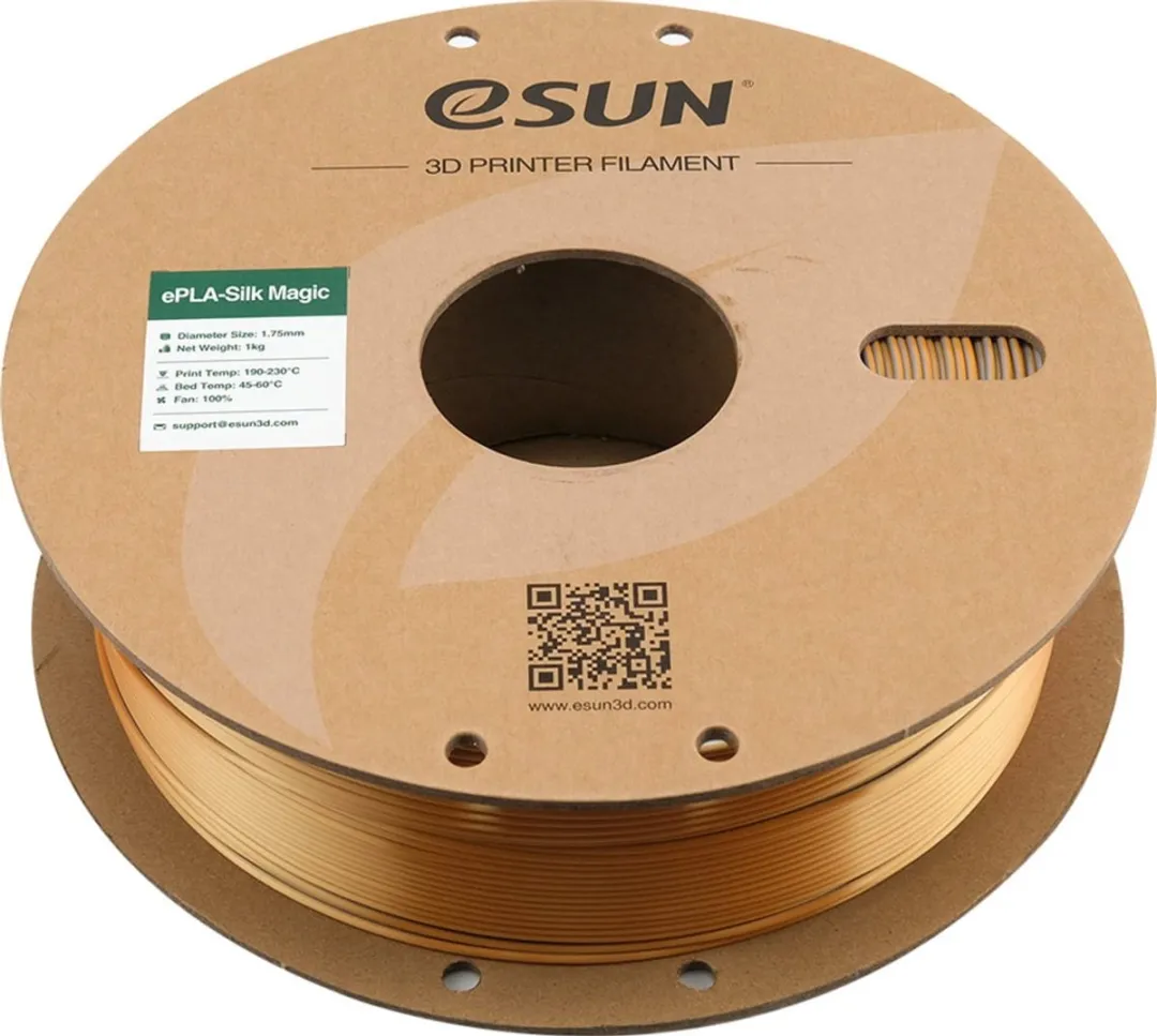 ESUN ePLA-Silk-Magic Goud zilver zijdeglans 3D Filament 1kg