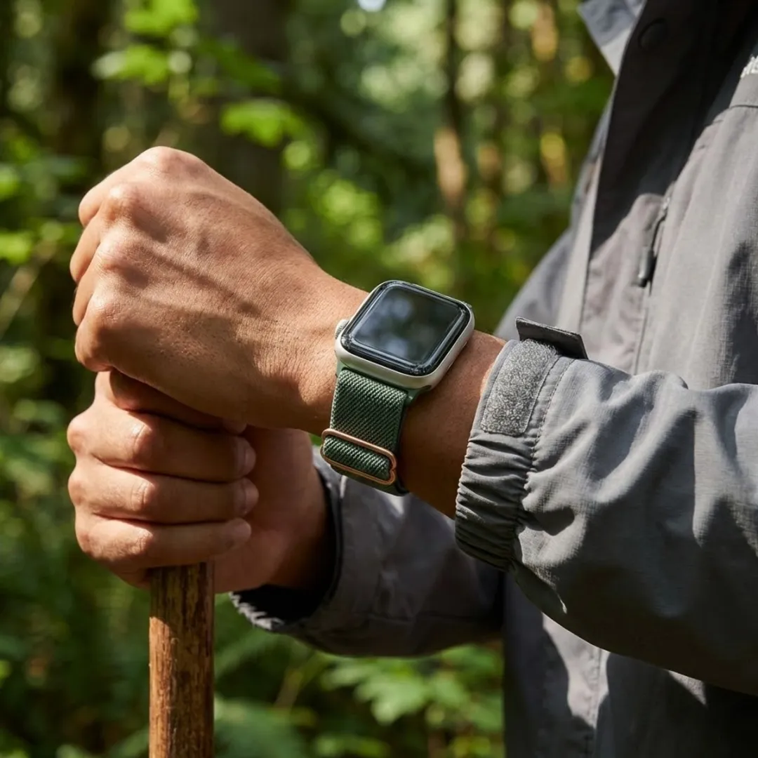 NUVEX Horlogebandje Elastisch Nylon - Apple Watch 42-49mm - Veelkleurig