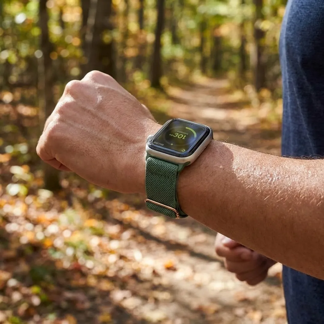 NUVEX Horlogebandje Elastisch Nylon - Apple Watch 42-49mm - Veelkleurig