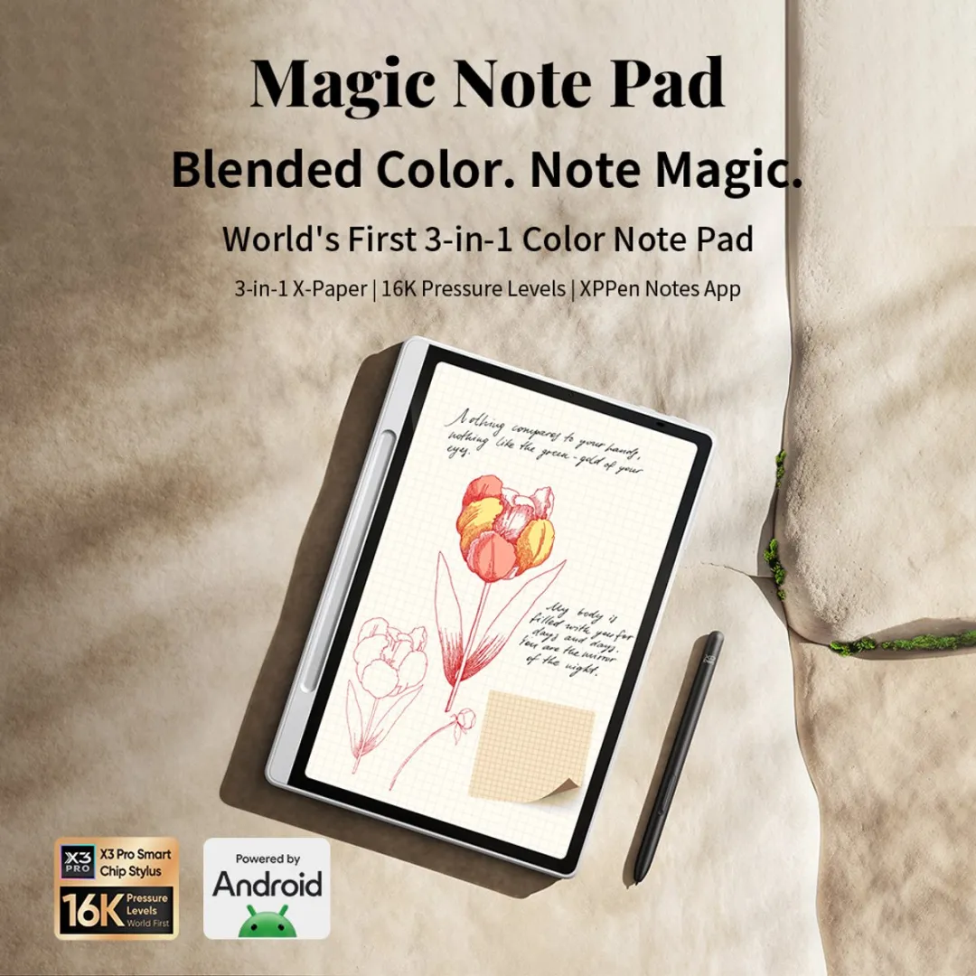 XPPen Magic Note Pad MNP1095 E-Paper Tablet - 10,95 Inch - 128GB - Zilver