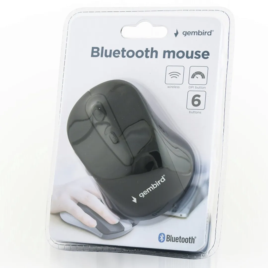 Gembird MUSWB2 Bluetooth Muis - Zwart
