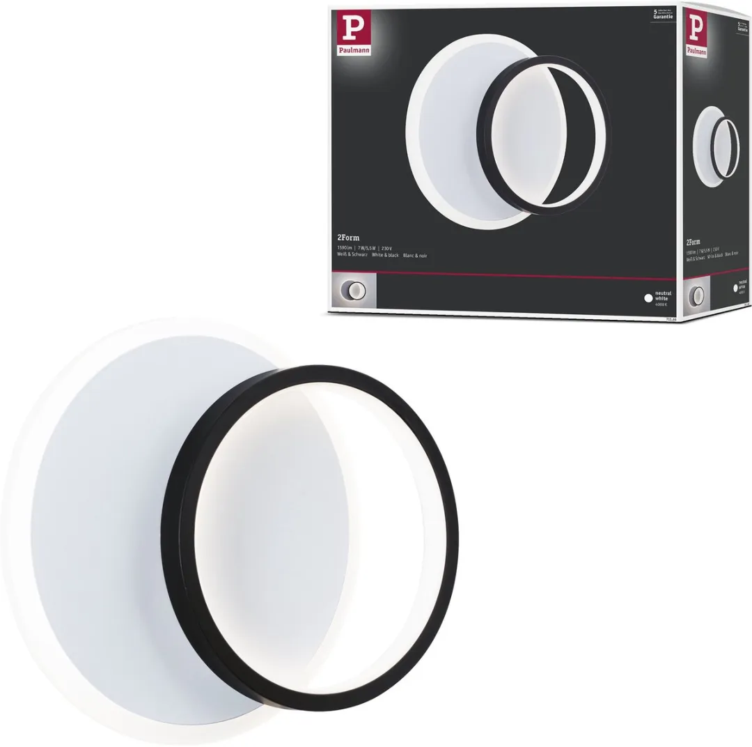 Paulmann 2Form LED Wandlamp 7W 4000K