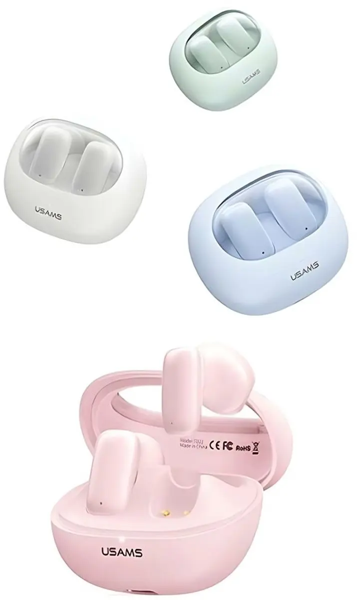 USAMS TD Serie BHUTD03 Draadloze Koptelefoon - Roze - afbeelding 2 van 6