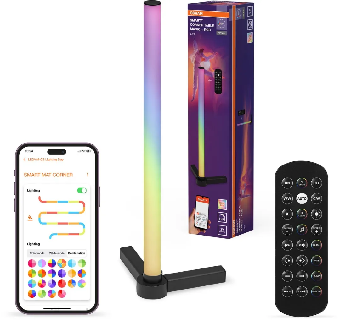 Osram Smart WiFi Corner Table Magic RGB Tafellamp - Zwart