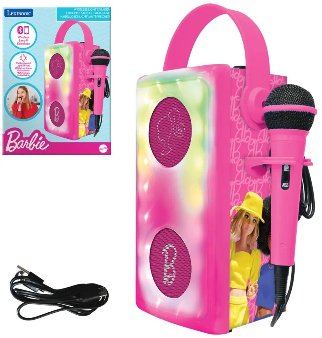 Lexibook Barbie BTP185BBZ Bluetooth-luidspreker - Violet - afbeelding 4 van 6