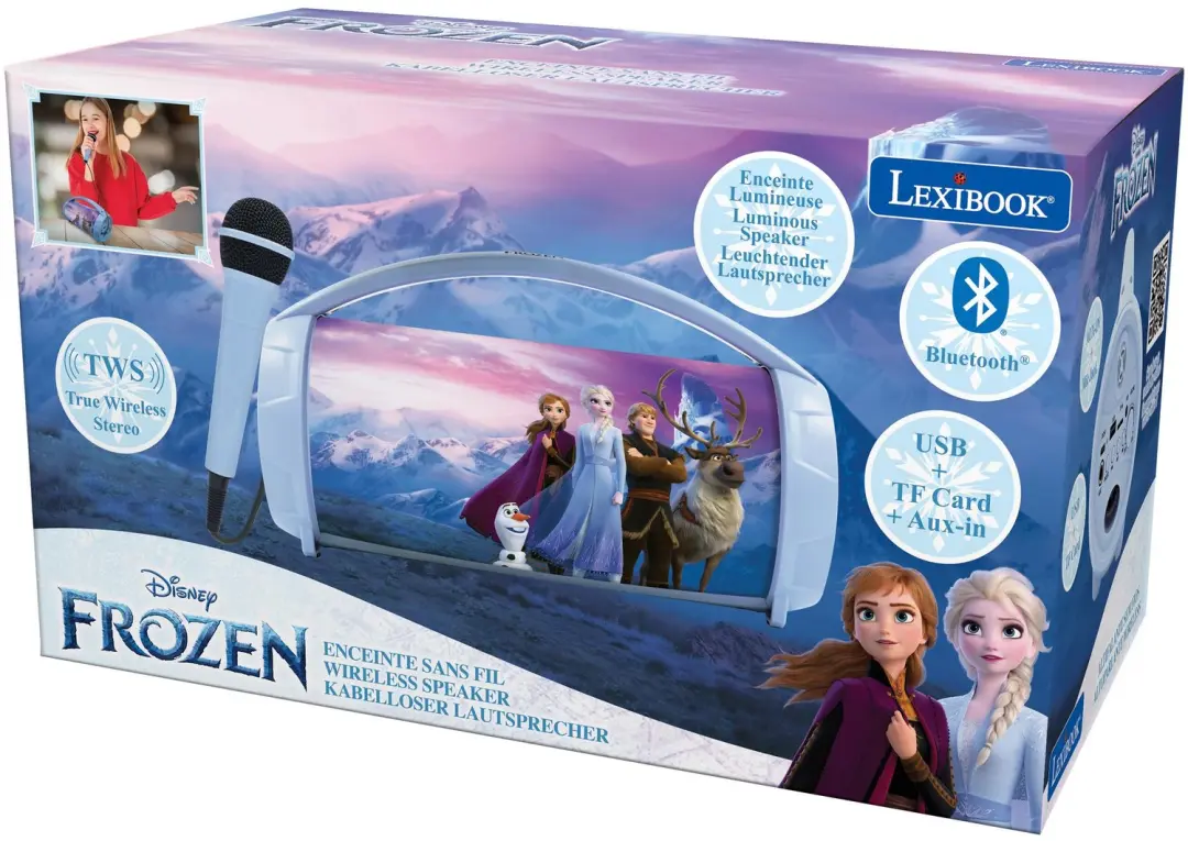 Lexibook Frozen Bluetooth Lichtluidspreker BTP585FZZ - Blauw - afbeelding 5 van 6