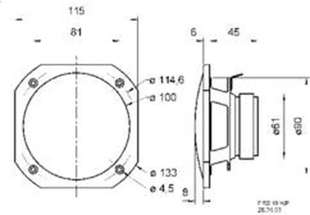 Visaton FRS 10 WP Inbouwluidspreker - 25W - afbeelding 6 van 6