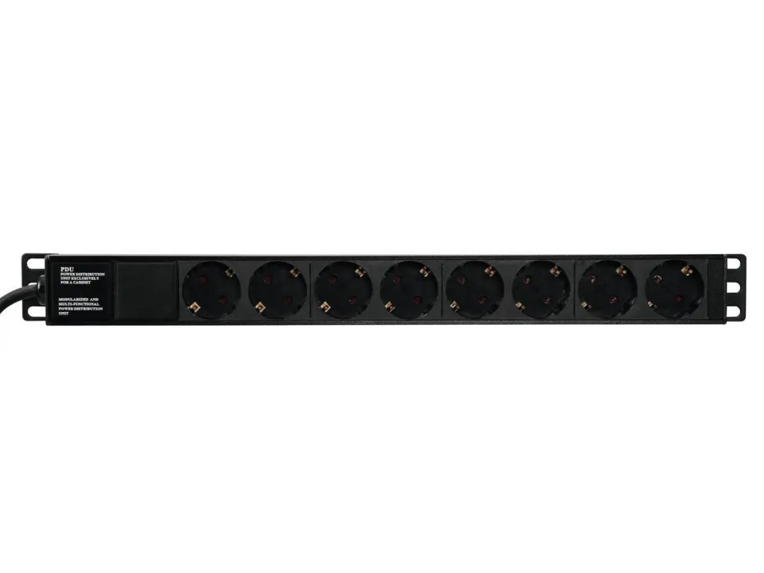 Eurolite R19-8 30240215 Stroomverdeler 8-voudig 1 HE - afbeelding 3 van 5