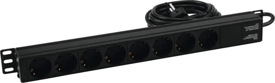 Eurolite R19-8 30240215 Stroomverdeler 8-voudig 1 HE