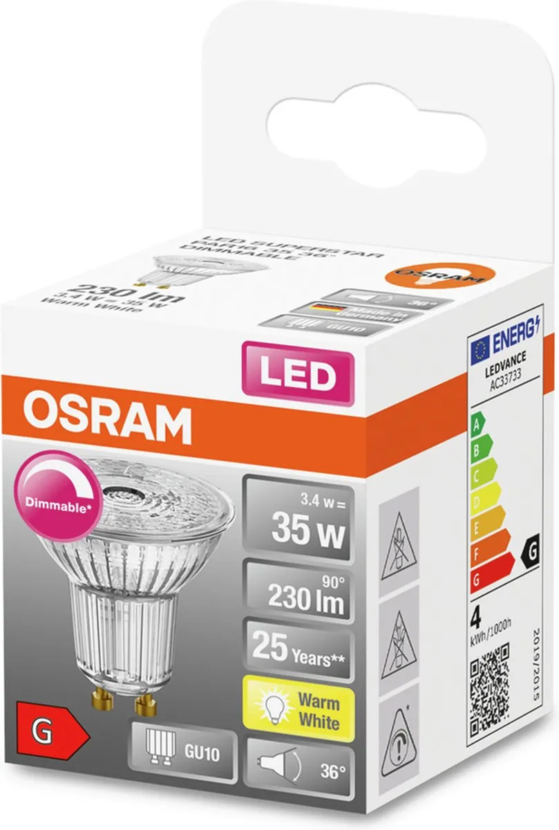 Osram Spot PAR16 LED 36° GU10