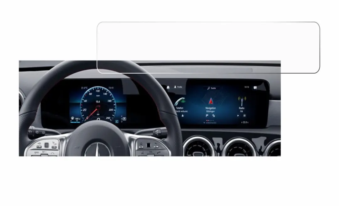 upscreen Screenprotector Mercedes-Benz GLA 2020 Widescreen - afbeelding 3 van 4