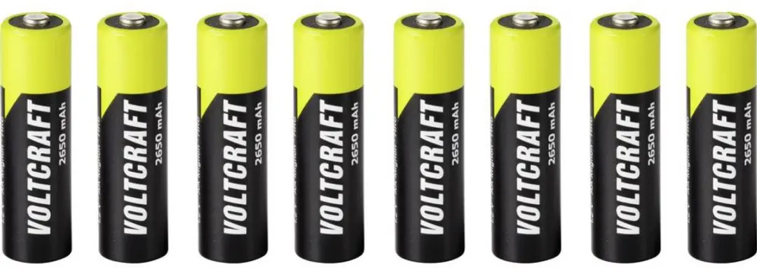 Voltcraft AA batterij NiMH 2650mAh 8 stuk