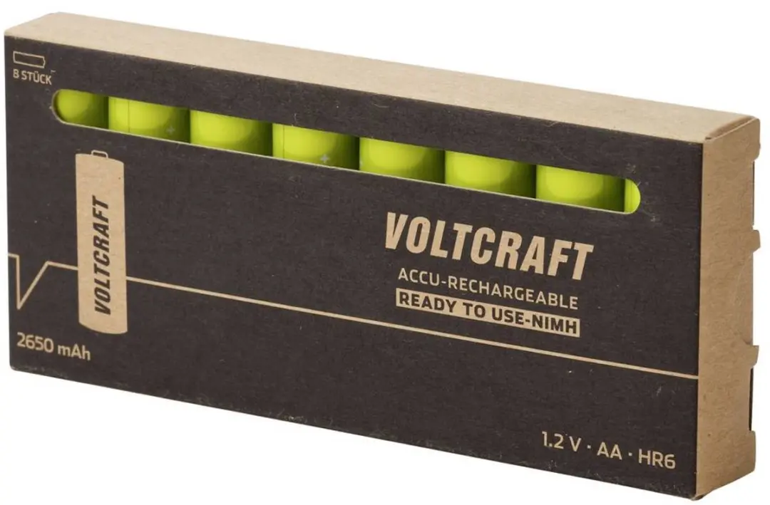 Voltcraft AA batterij NiMH 2650mAh 8 stuk - afbeelding 4 van 4