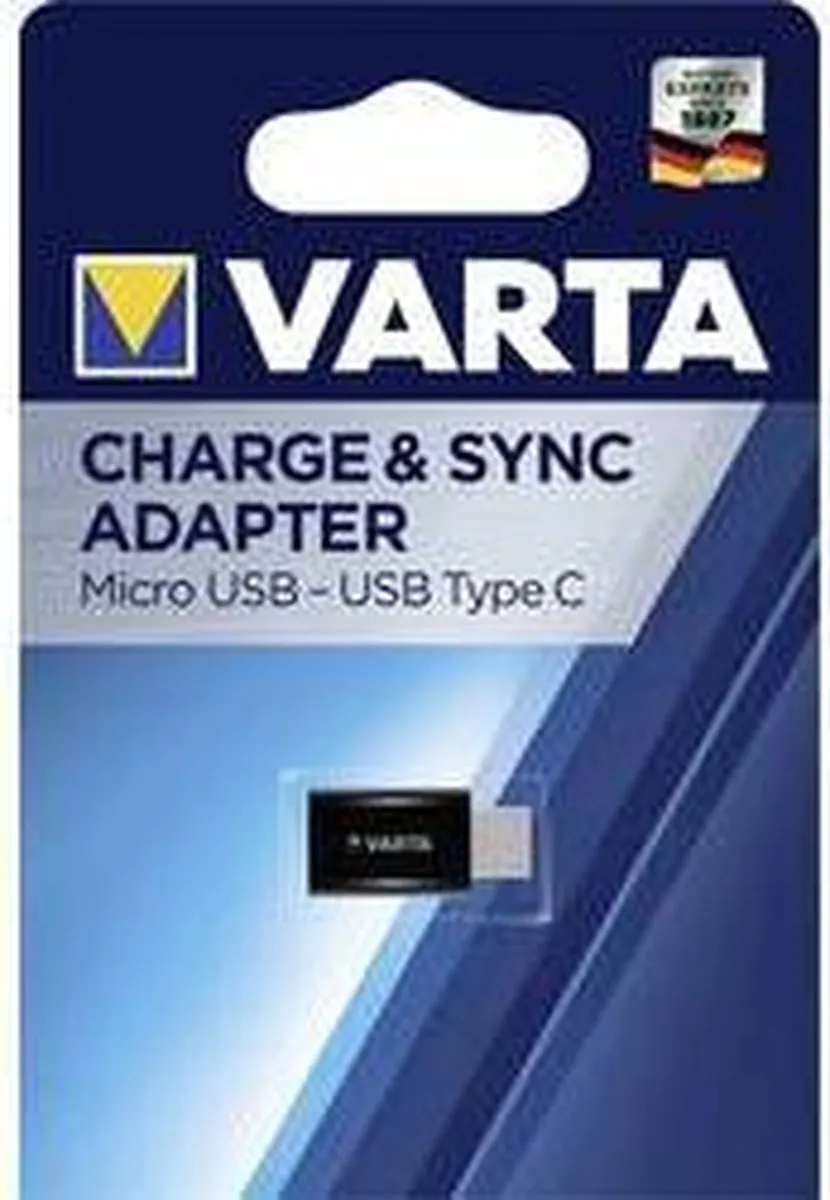 Varta 57945101401 USB-C naar Micro-USB Adapter - Opladen & Sync - afbeelding 6 van 6