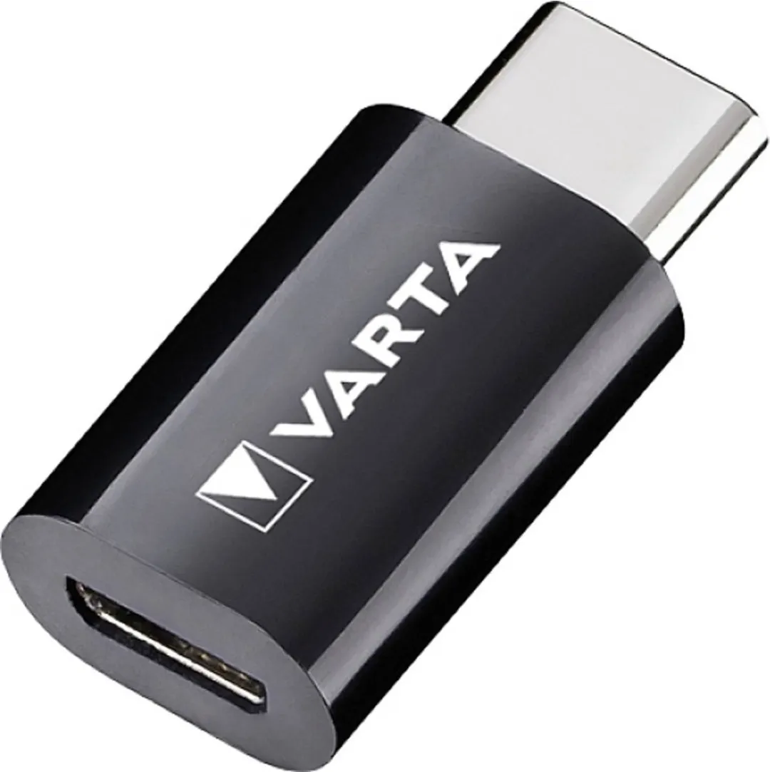 Varta USB 2.0 Adapter [1x USB-C stekker - 1x Micro-USB-bus] Charge & Sync Adap.