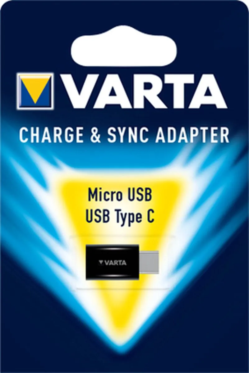 Varta USB 2.0 Adapter [1x USB-C stekker - 1x Micro-USB-bus] Charge & Sync Adap.
