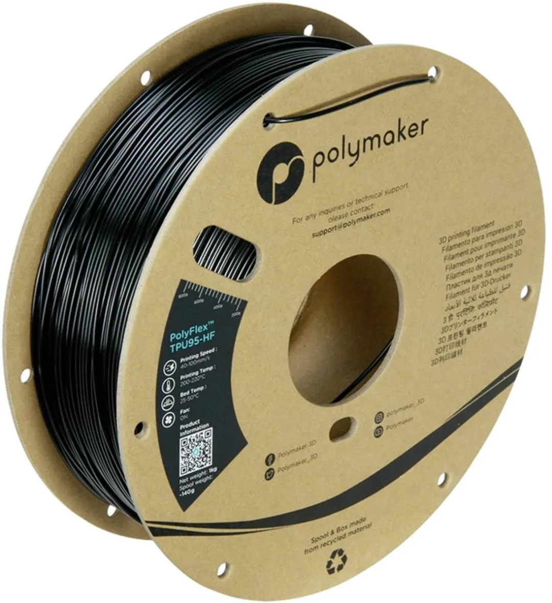 Polymaker PD03001 TPU95-HF Filament 1.75mm - 1000g - UV-bestendig