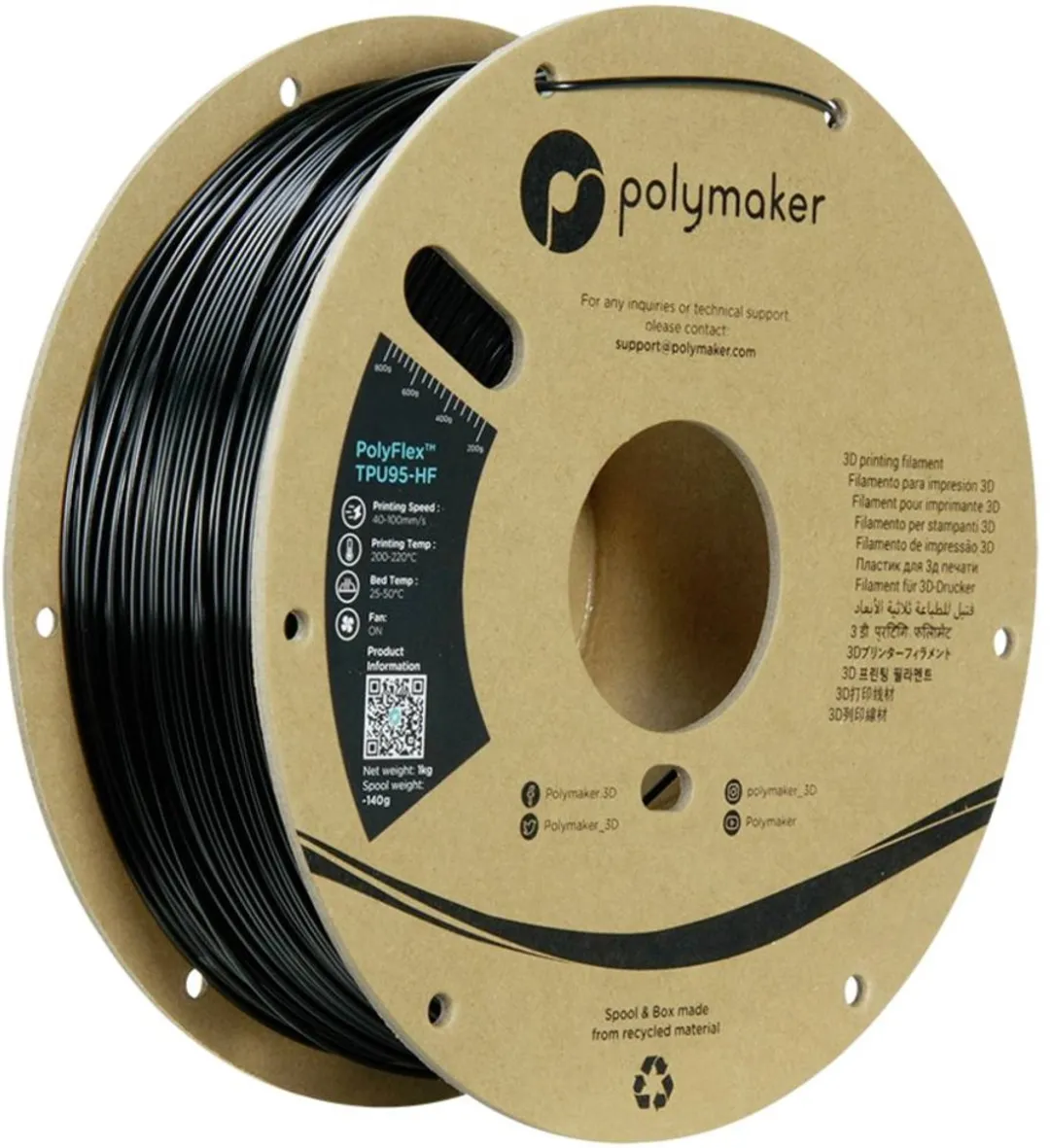 Polymaker PD03001 TPU95-HF Filament 1.75mm