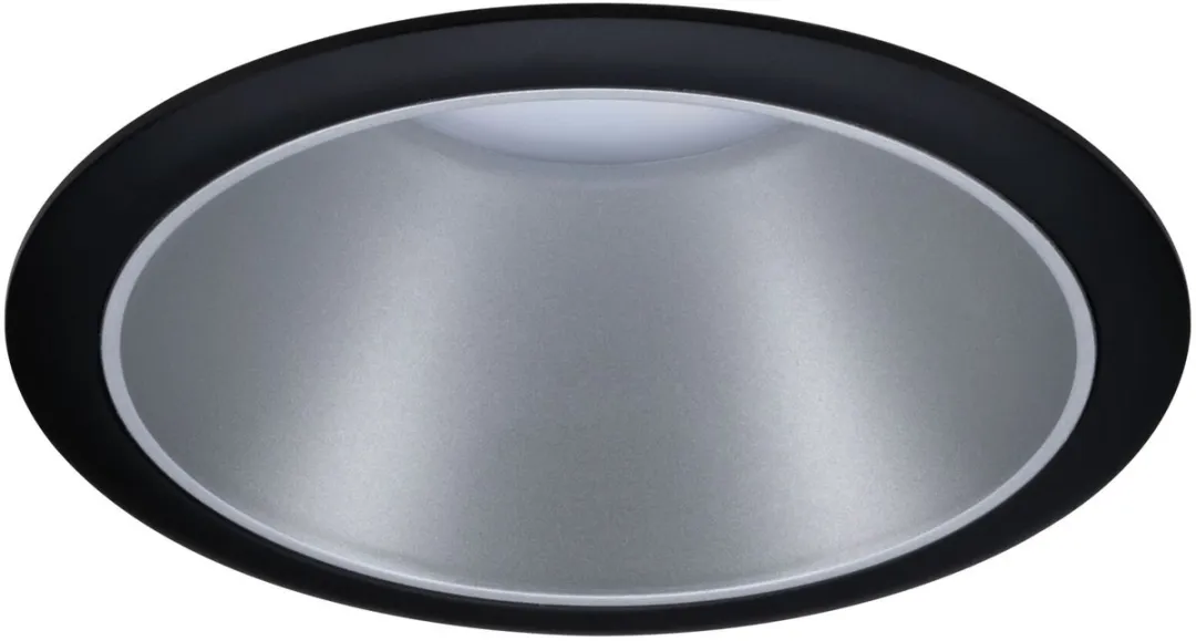 Paulmann Cole Inbouwlamp GU10 10W - 88mm - Zwart/Zilver