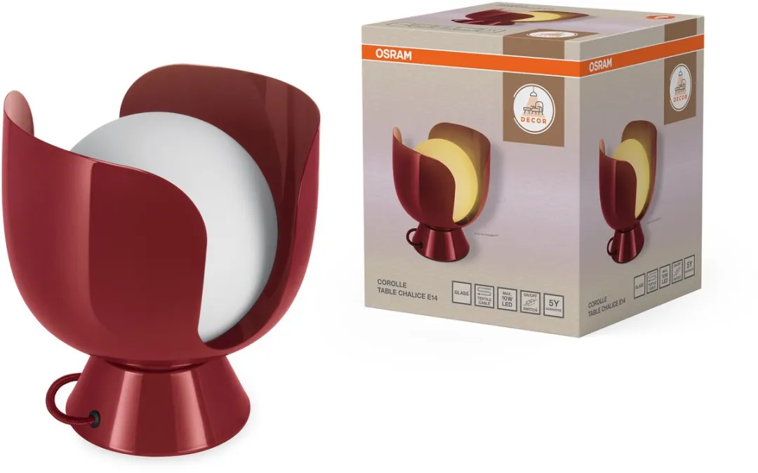 Osram Decor Corolle Tafellamp E14 - Rood