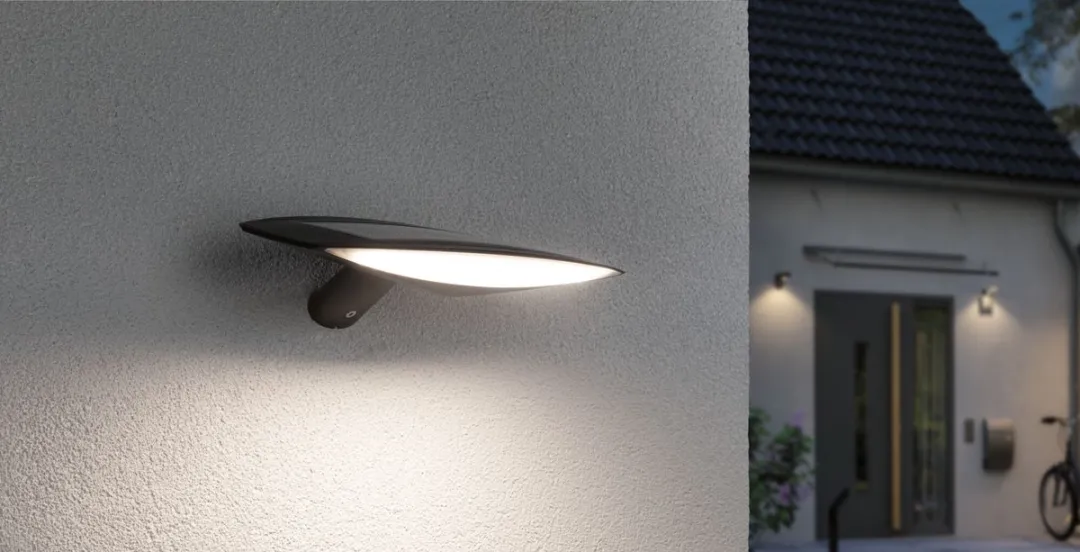 Paulmann Kiran Solar LED Wandarmatuur Bewegingsmelder 180lm - Antraciet - afbeelding 6 van 6