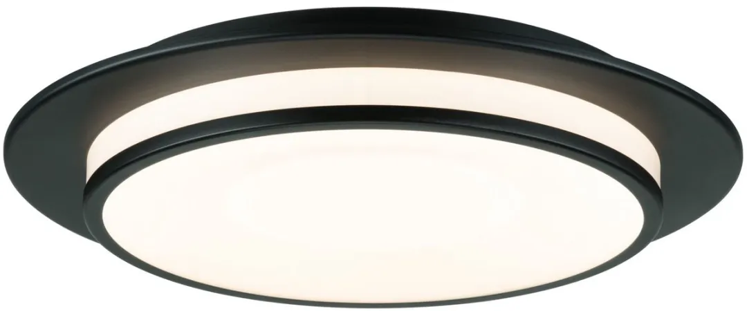 Paulmann LED Plafondlamp Egron 2700K 750lm - Zwart mat