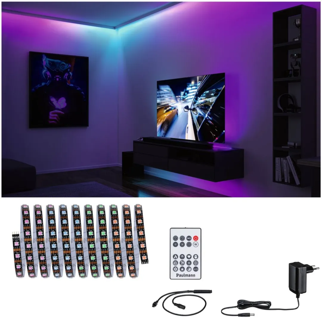 Paulmann EntertainLED LED Strip Dynamic RGB 3m - 60 LEDs/m - Wit