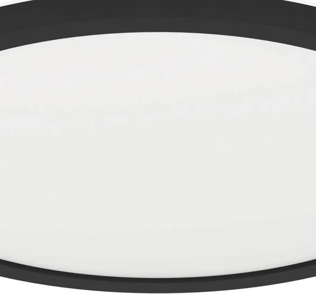 EGLO connect.z Rovito-Z Smart Plafondlamp Ø29,5cm - Zwart/Wit - RGB & Wit - Zigbee