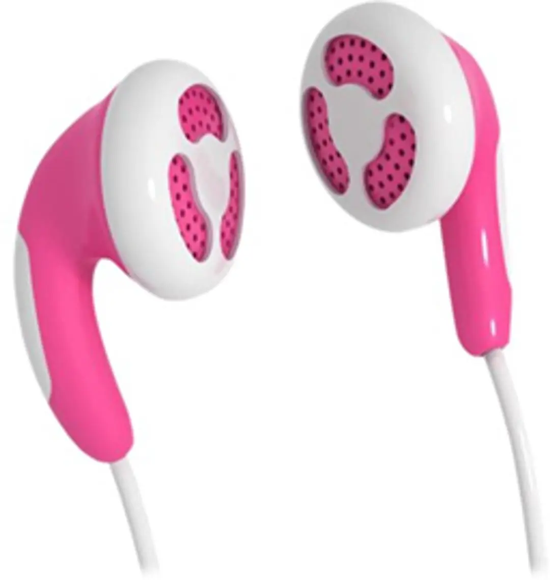 Maxell 303752 hoofdtelefoon/headset In-ear Roze, Wit