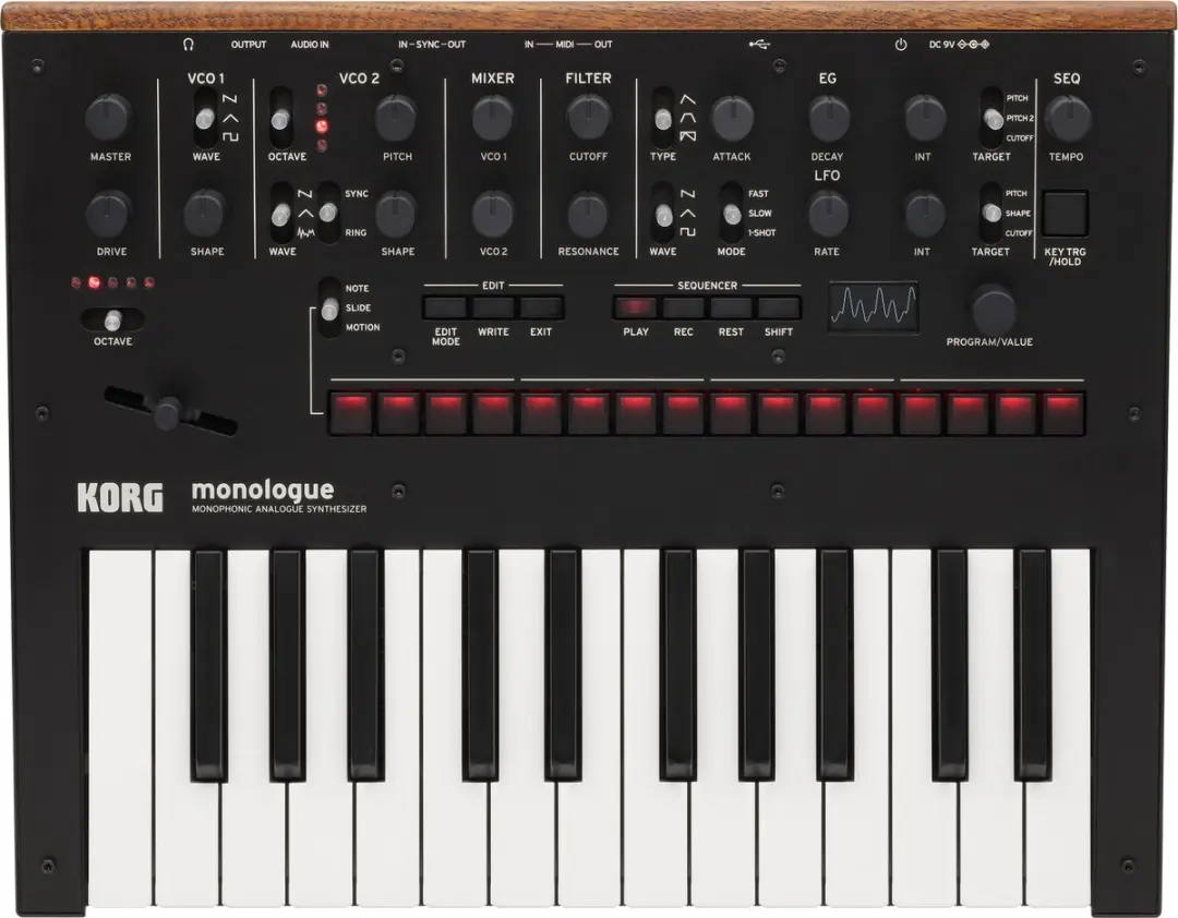 Korg Monologue KRMONOLOGBK Analoge Synthesizer