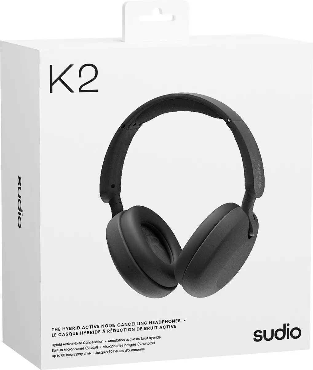 Sudio K2 K2BLK Draadloze Koptelefoon - Zwart - afbeelding 5 van 6