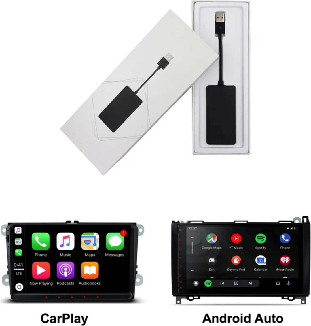 Carlinkit wireless CarPlay dongle voor android autoradio