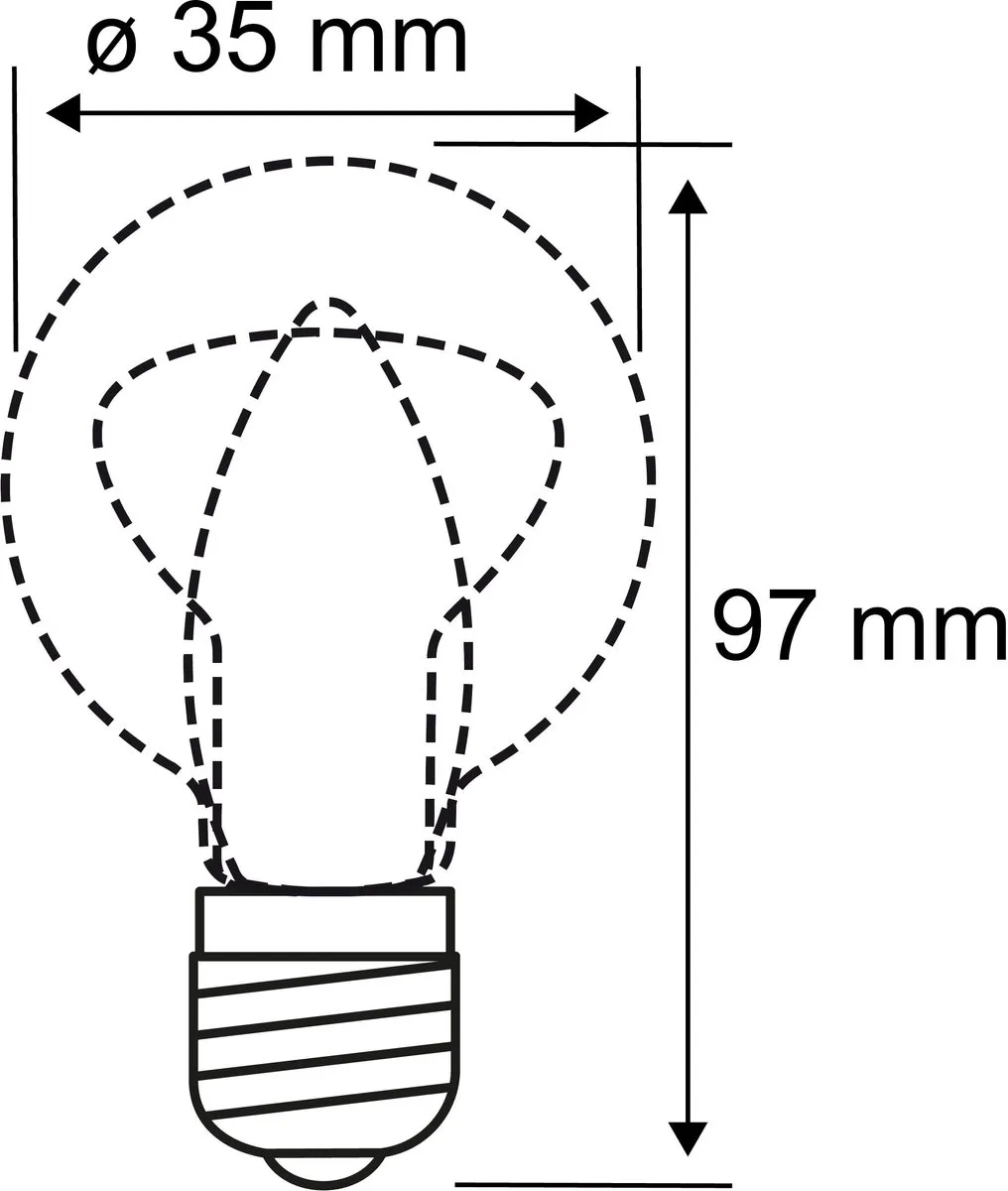 Paulmann 1879 Filament LED Kaars E14 2W 1700K - Goud