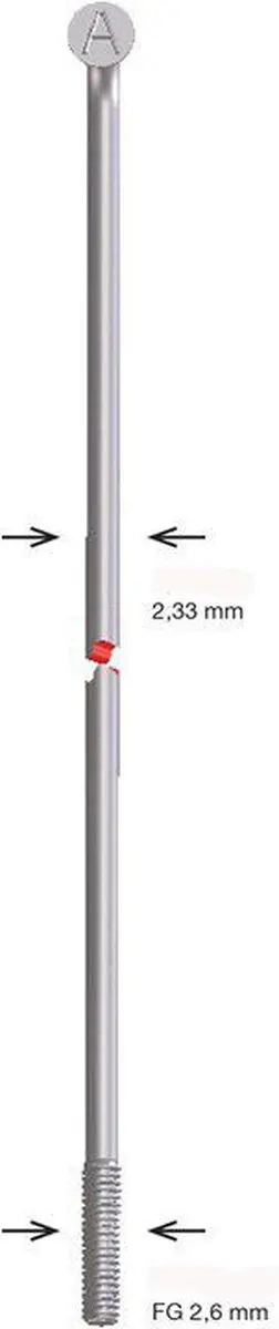 Alpina Spaak Zink 13-294 zonder nippel zilver (144st)