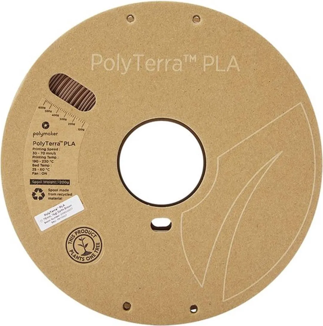 Polymaker PolyTerra Filament PLA 1.75mm 1000g - Aarde