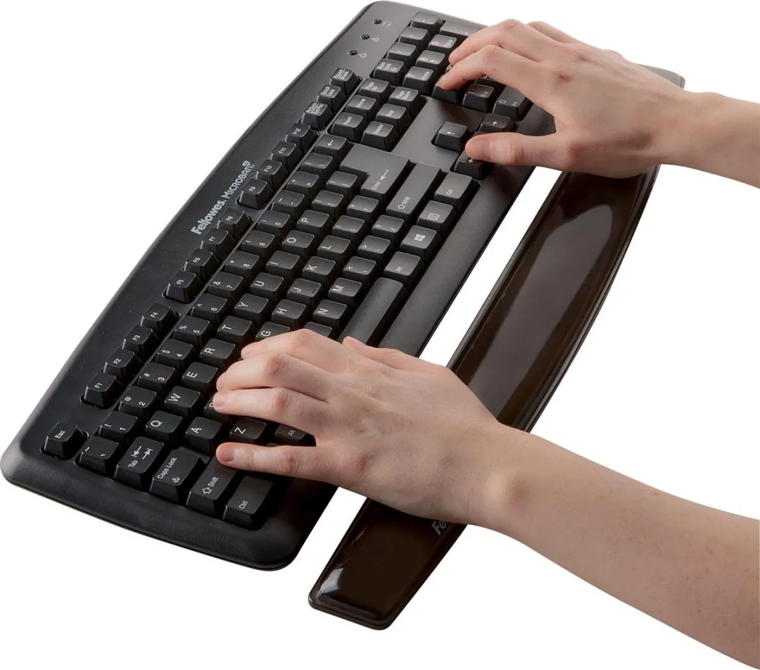 Fellowes Polssteun Crystals Gel - Zwart