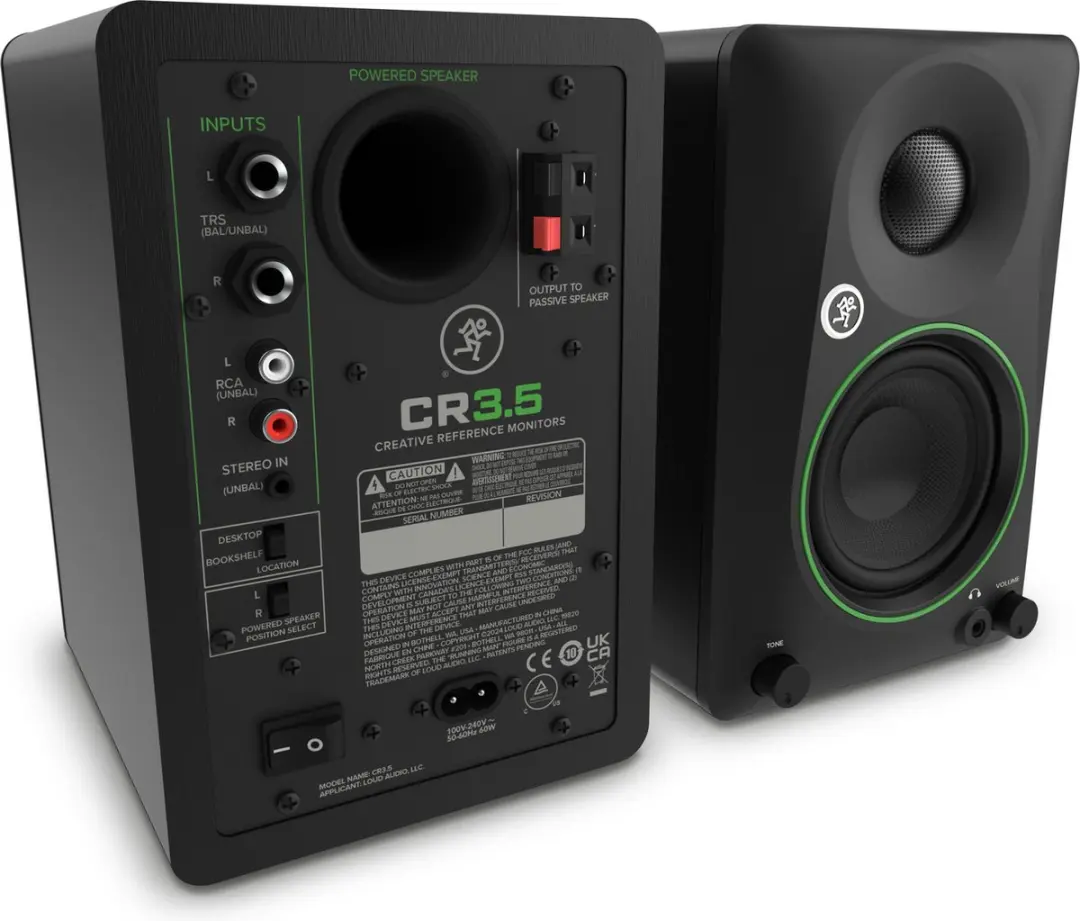 Mackie CR3.5 REC0016818-000 Actieve Studiomonitoren - Zwart - afbeelding 5 van 5