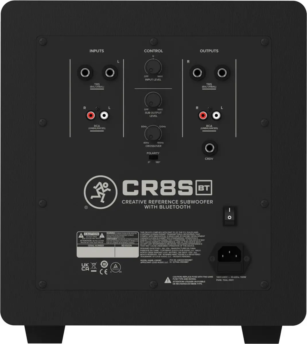 Mackie CR8SBT Studio Subwoofer - Zwart - afbeelding 2 van 6