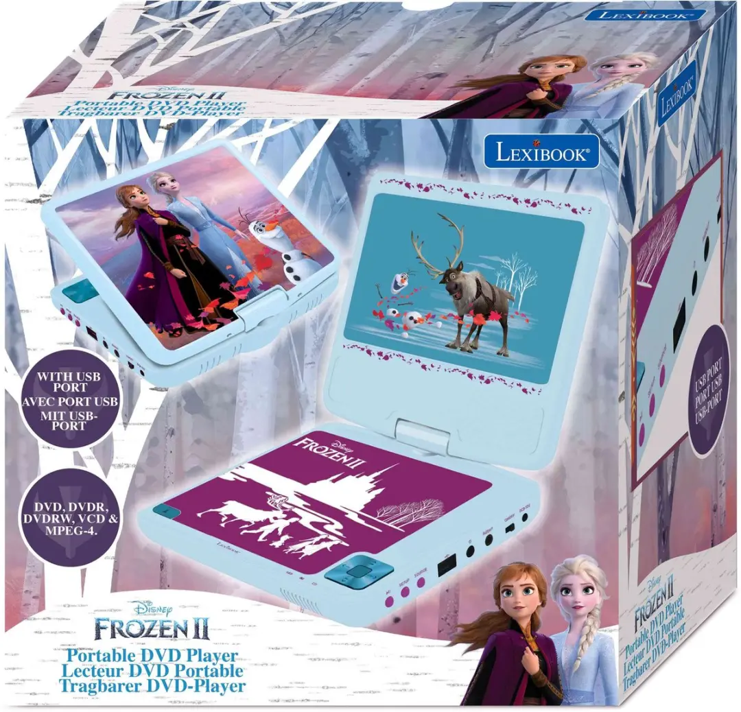 Lexibook Frozen DVDP6FZ Draagbare DVD-speler - Blauw - afbeelding 5 van 6