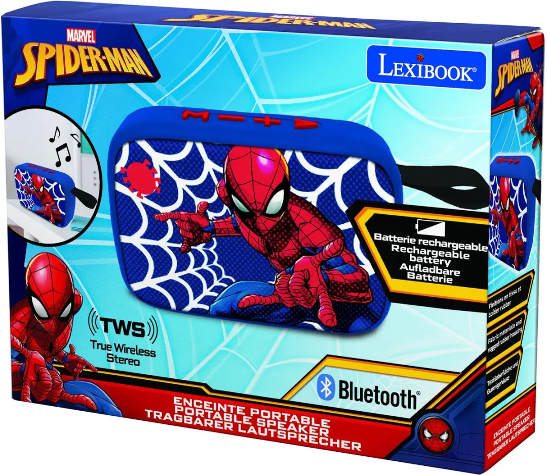 Lexibook Spider-Man BT018SP Bluetooth Luidspreker - afbeelding 5 van 6