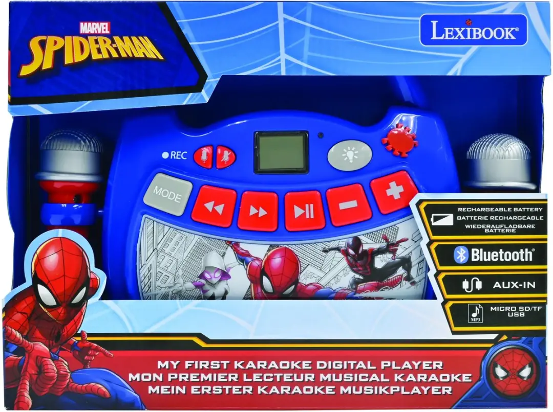 Spider-Man Licht Bluetooth Luidspreker met Microfoons - afbeelding 5 van 6