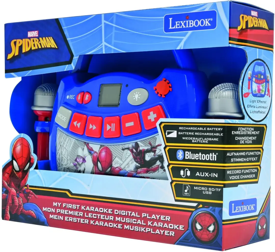 Spider-Man Licht Bluetooth Luidspreker met Microfoons - afbeelding 3 van 6