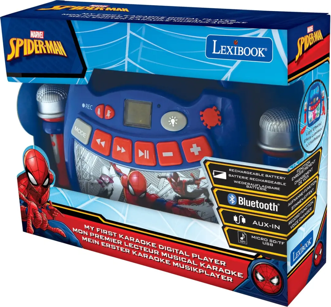 Spider-Man Licht Bluetooth Luidspreker met Microfoons - afbeelding 2 van 6