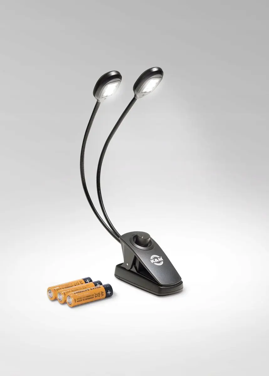 König & Meyer 12271 Twin Head Pro Lessenaarlamp - Zwart - afbeelding 4 van 4