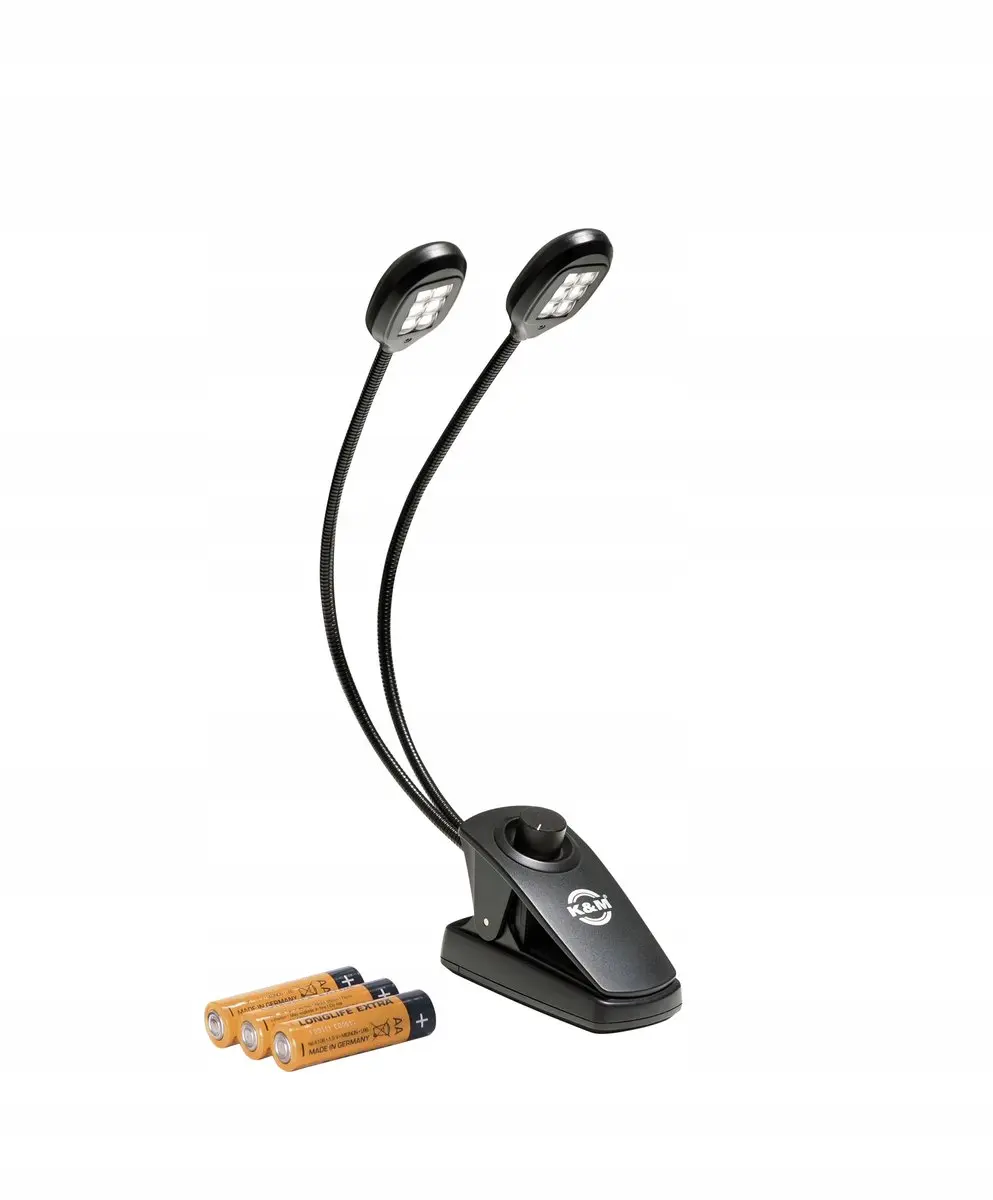 König & Meyer 12271 Twin Head Pro Lessenaarlamp - Zwart - afbeelding 2 van 4
