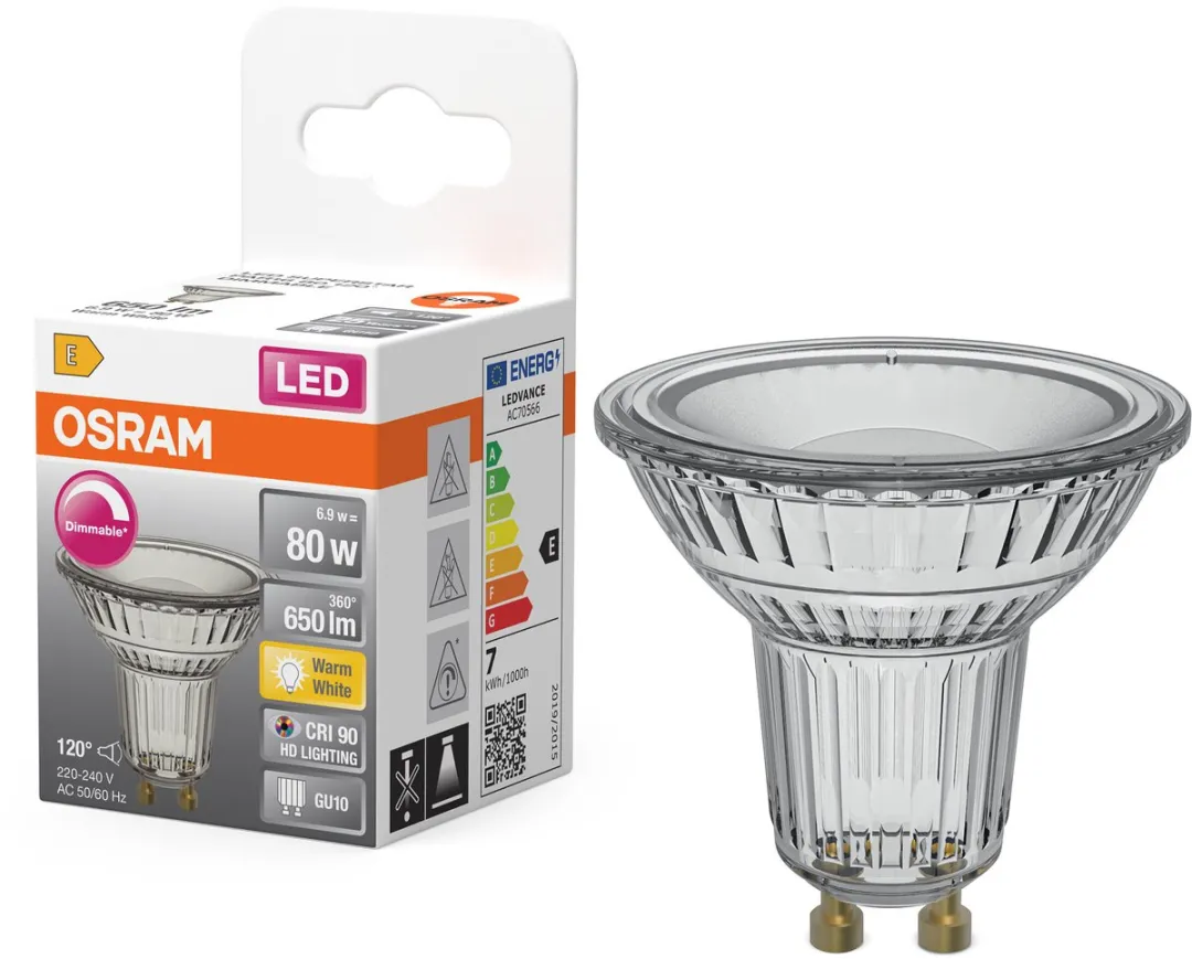 Osram LED Spot Reflector Superstar PAR16 6,9W - 650lm - 2700K - GU10
