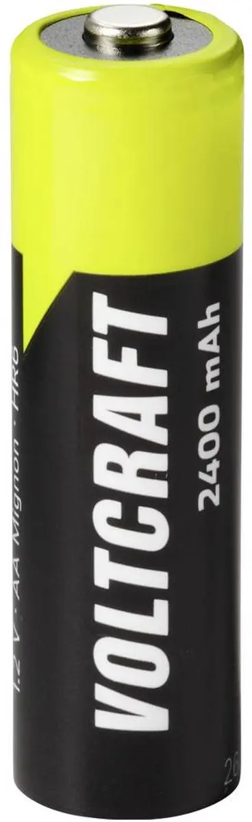 Voltcraft Oplaadbare AA batterij NiMH 2400 mAh - 4 stuk - afbeelding 2 van 4