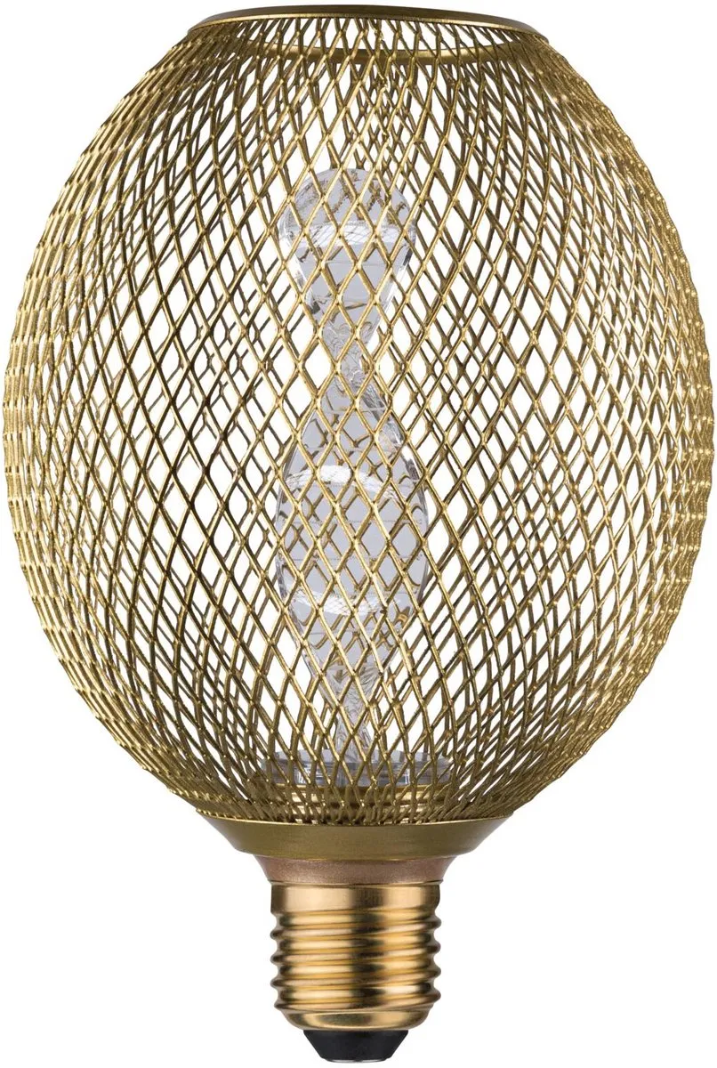 Paulmann Metallic Glow LED Globe E27 3,5W 1800K - Goudkleurig